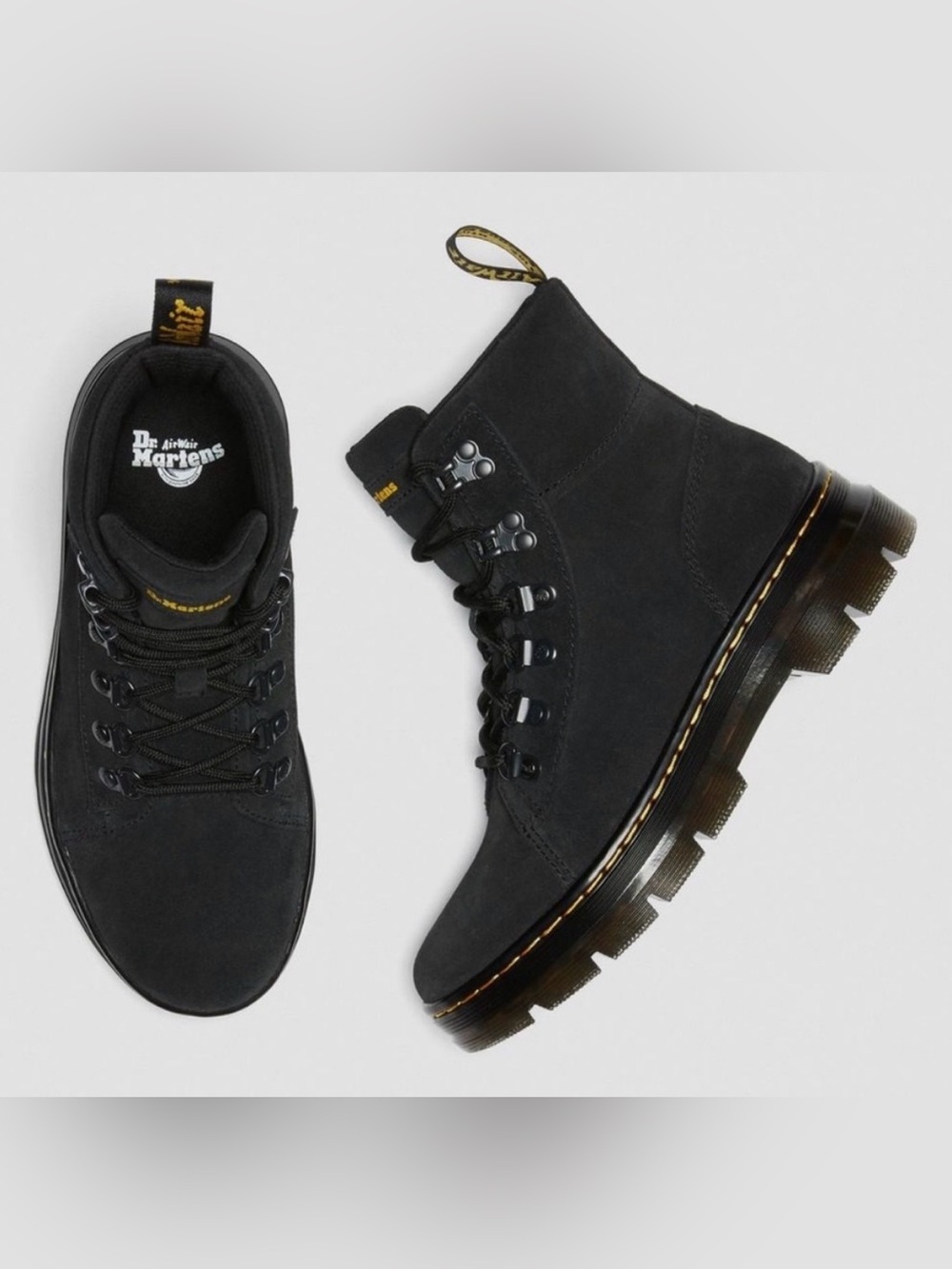 Dr. Martens Black Combs Suede 7.5 Boot